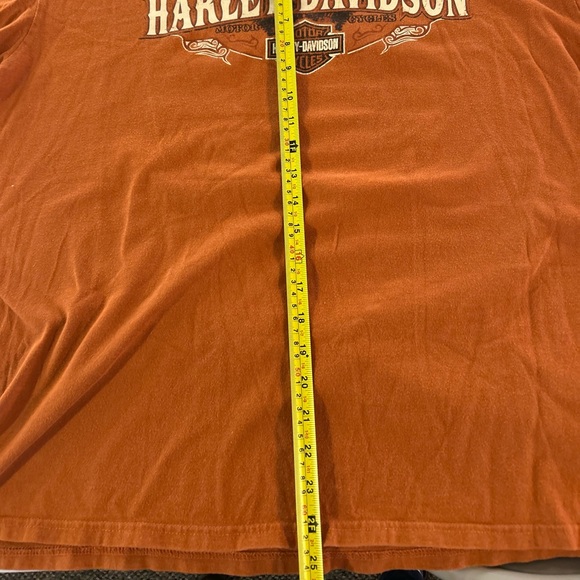 Vintage Harley Davidson New Orleans Louisiana Long Sleeve Shirt Size XL Orange - Picture 8 of 10